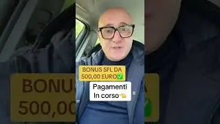 INPS ✅BONUS SFL DA 500,00&rsquo;EURO pagamenti in corso #youtube #yes #youtubeshorts #inps #news #shorts