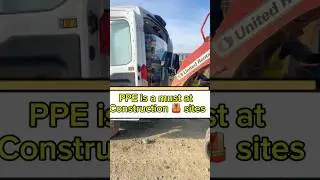 PPE is A must #construction #ppe #safetyfirst #cargovan #freight