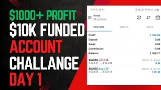 $10K Funded Account Challenge &ndash; DAY 1: First Trade