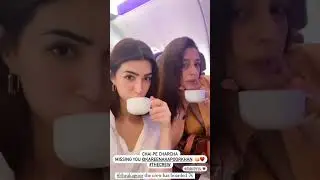 #tabu & #kritisanon's in-flight '🍵 Pe Charcha' #bollywoodhungama #shortsvideo #viral