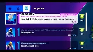 Ignite enemy players or enemy player structures (2) - Fortnite Week 8 Epic Quest