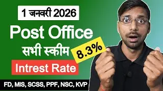 Post Office All Scheme Latest Interest Rate 2026 | PPF, SCSS, SSY 8.20% ब्याज वाली स्कीम कौन-सी?