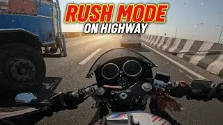 Highway close call on 42 lakh bike 210 speed 