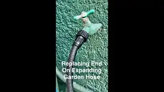 Repair End of Expanding Garden Hose After Cutting Out Leaking Section
