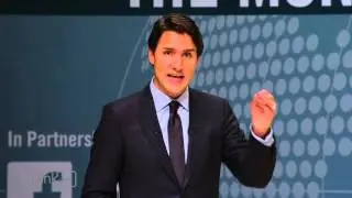 Munk Election Debate - Justin Trudeau defends his father's record as Prime Minister