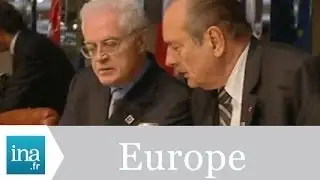 Lionel Jospin et Jacques Chirac au sommet européen de Nice - Archive INA