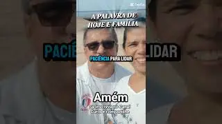 A palavra de hoje &eacute; Fam&iacute;lia.   #lucianodefariaspelomundo