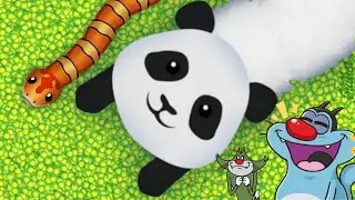 OGGY Saamp Kill Tiny Slitherio Shin-chan game || snake.io 🐍 Worm zone #858