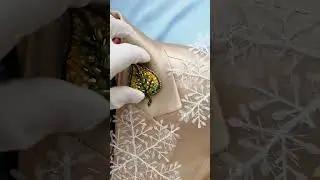 Leaf beaded brooch pin. Compact brooch. Компактна брошка листочок 💟💟💟