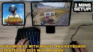PUBG MOBILE WITH MOUSE AND KEYBOARD TUTORIAL!! UPDATE ON 2025!!