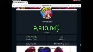 Techno blade to 10 million subscriber count time lapse