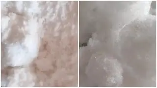 ASMR|WHITE SHAVE ICE|SOFT FLUFFY ICE|WET ICE