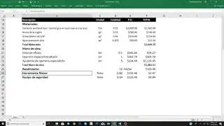 Precios Unitarios - 4.- Herramienta Menor y Eq. Seguridad