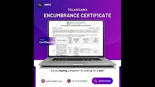 Telangana Encumbrance Certificate | TS EC | Free | Landeed | Search by Name | Map Search