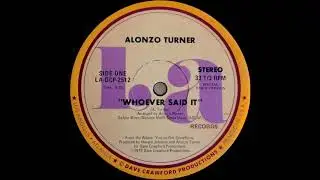 Alonzo Turner - Whoever Said It (Niles Cooper's Sunrise Miks)
