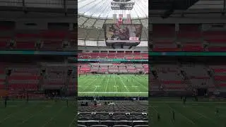 BC Place Stadium 🏟️ Pre-game View #bclions #football #cfl #canada #vancouver #shorts #design #art