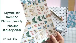 My final kit from The Planner Society | Unboxing January 2020