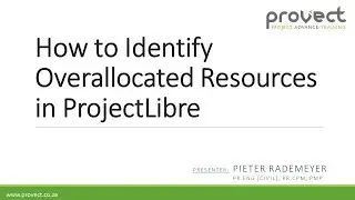 ProjectLibre: How to Identify Overallocated Resource (1.9.3 or 1.9.2)