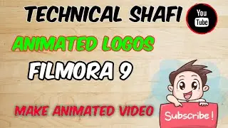 How to make animated Logo in filmora in urdu | animated logos | filmora 9 | Video Editing | Shafi