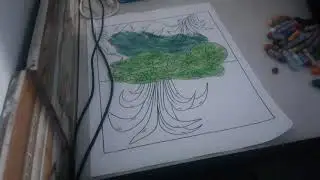 Color the picture of a green snake coiled around a person 9   Soaring