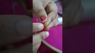 how to do aari beeds nylon thread knot easy way #nylon #threed threed#music