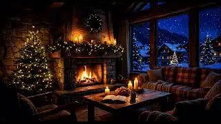 Beautiful Snowy Christmas Ambience 🎄 | Instrumental Christmas Music 🌲 Cozy Holiday Vibes 2025