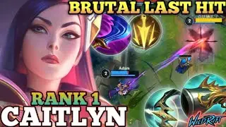 CAITLYN MAX CRITICAL LAST SHOT DAMAGE! LATE GAME KILLER - TOP 1 GLOBAL CAITLYN BY Adam - WILD RIFT
