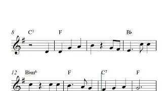 Tenor sax solo sheet music | Home On The Range.