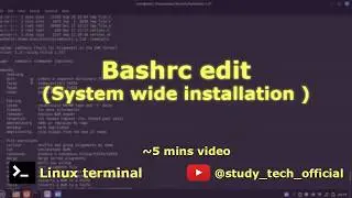 Bash RC for systemwide run  |  Tutorial #bioinformatics #linux #tutorial