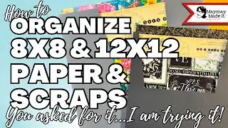 Organize your 12x12 and 8x8 easy! I didn’t think this would work but it REALLY DOES!