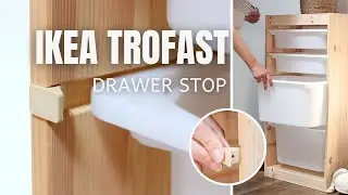 Ikea hack! TROFAST Bin Drawer Stops