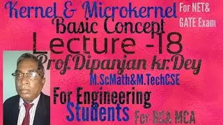 Kernel & Microkernel in OS Part -18 Prof Dipanjan Kr Dey M.Sc,M.Tech for BCA B.Tech,NET & GATE exam