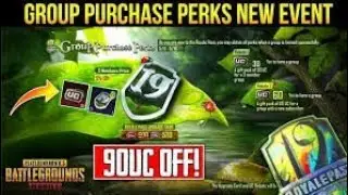 GROUP PURCHASE PERKS NEW EVENT IN PUBG MOBILE || GET 90 UC DISCOUNT IN ROYALE PASS SEASON 19: PUBG