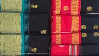 Maheshwari cotton Black saree special B.no.9270167929 Dev Selection 