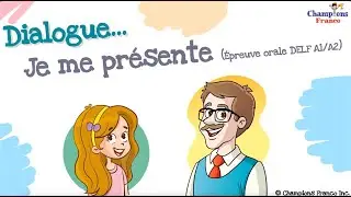 Dialogue quotidien ~ Je me pr&eacute;sente! 😎 ~ French Dialogues and Conversation ~ DELF A1/A2 #french