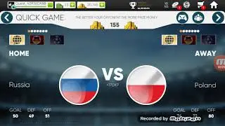 Россия против Польши,Stickman Soccer 2018.