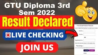 GTU Diploma 3rd Sem 2022 Result (Declared) - How To Check GTU Diploma 3rd Sem 2022 Result