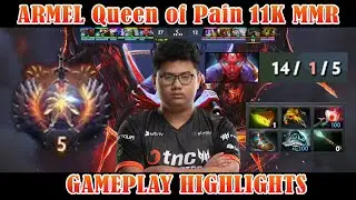 ARMEL Queen of Pain 11K MMR Gamepay feat.Raven Morphling | HIGHLIGHTS | HD