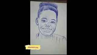 Portrait rapide au stylo &agrave; bille by Allistair Iri&eacute; #art #cotedivoire