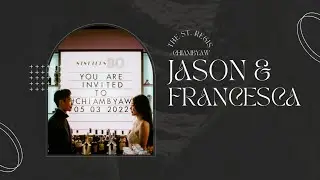 The Wedding of Franc&eacute;sca & Jason at St. Regis Singapore by AllureWeddings **LIVE**