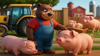 Bear Farmer Takes Care of Pigs on the Farm! What Happened To The Pigs? | Farm Work