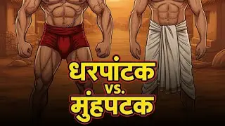 👉 धरपट्टक बनाम मुँहपट्टक | अक़्ल ने ताक़त को हराया | Realistic Indian Cartoon Story
