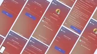 Google Account Creation Process in Glass-Morphism