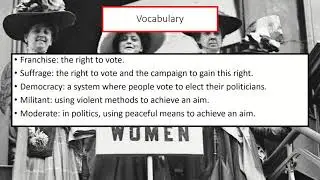 Nat 5 History: Suffragists and Suffragettes