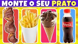 😋 MONTE O SEU PRATO 🍽 40 Opções nesse cardápio | #quiz