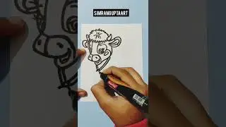Super Easy Calf Drawing😍❤️ #shorts #youtubeshorts #viral #trending