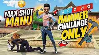Free Fire But Only Hammer🔨 Challenge ☠️