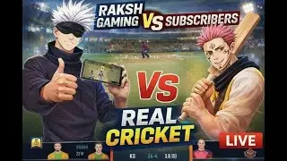 RAKSH GAMING vs SUBSCRIBERS - Who Will Win? | Real Cricket Live | RC24 live