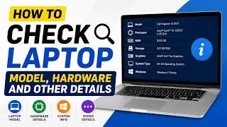 How to check laptop model | hardware details of laptop | check laptop details | check model number |