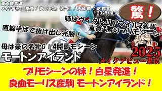 【競馬】 驚き！ メイクデビュー東京 (2025.11.02・東京4R) 2025 / モートンアイランド